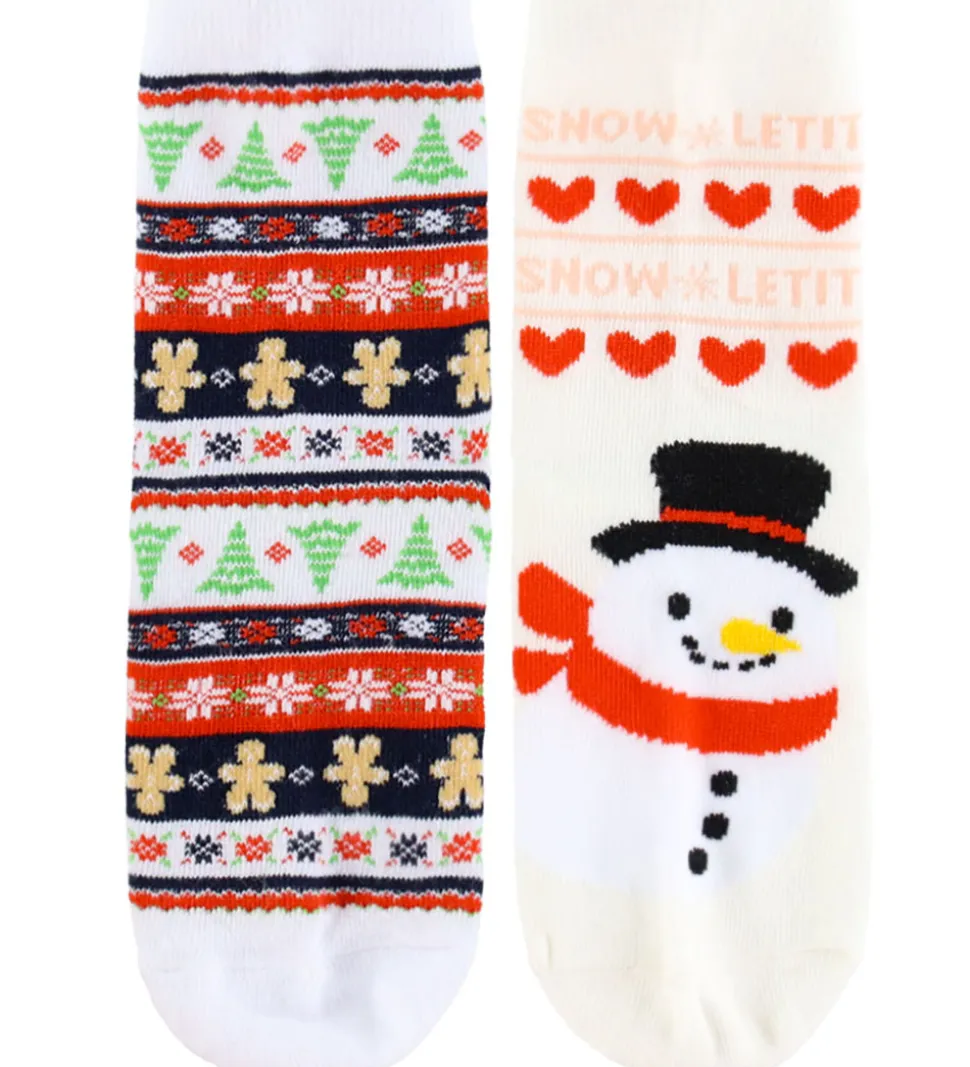Kids Only Strømper - 2-pak - KogChristmas - Cloud Dancer/Snowman