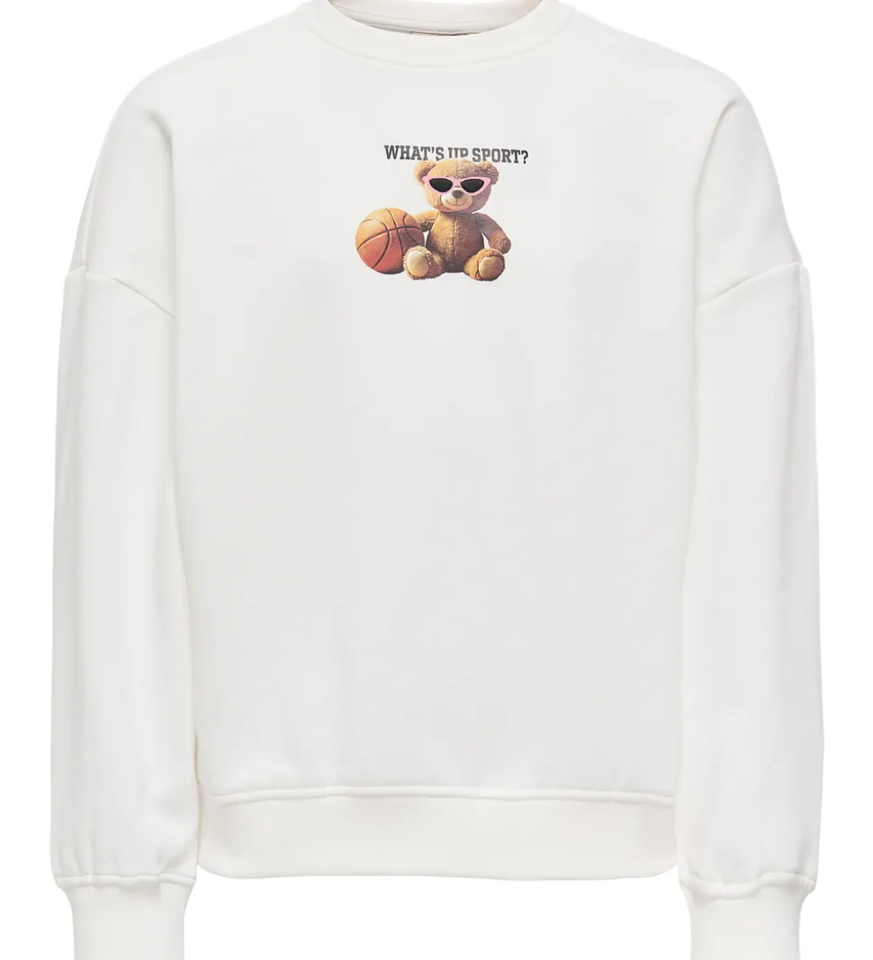 Kids Only Sweatshirt - KogBila - Egret/Sport