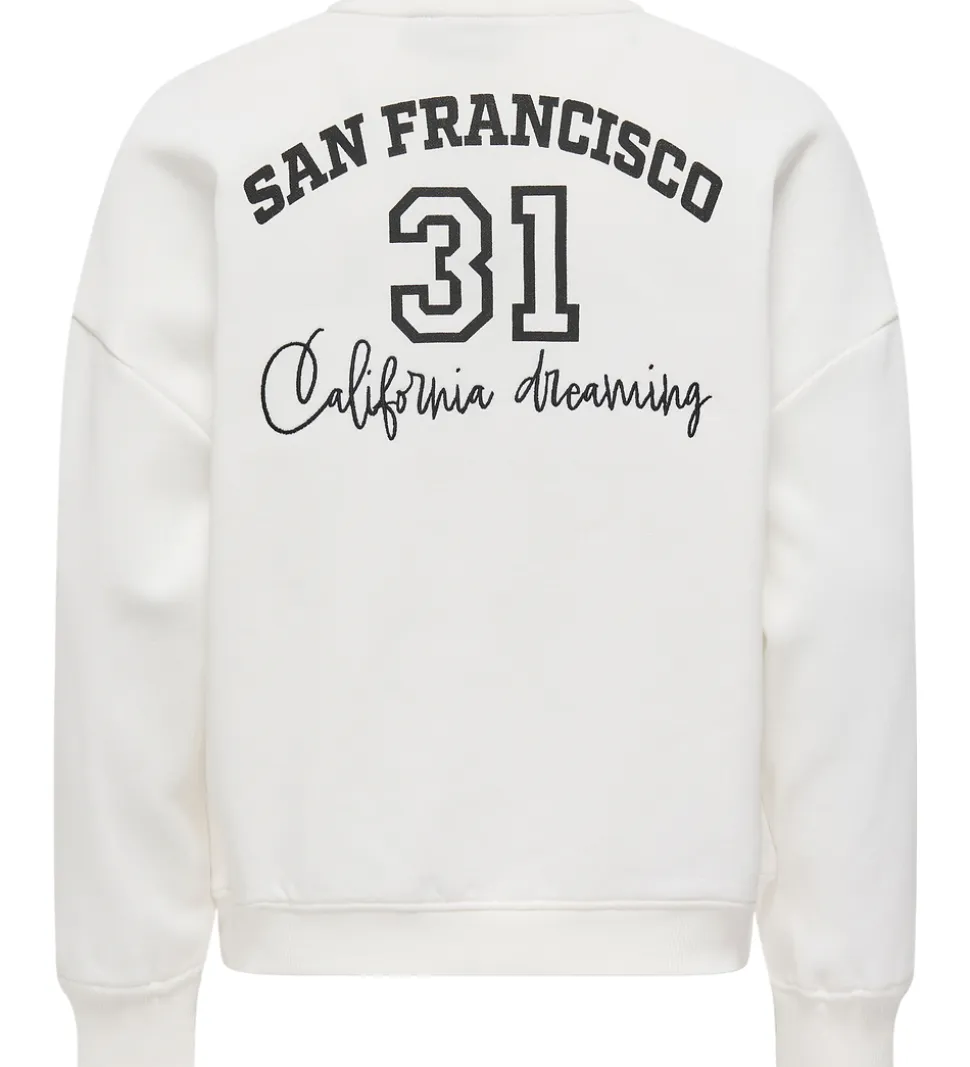 Kids Only Sweatshirt - KogBila - Egret/Sport