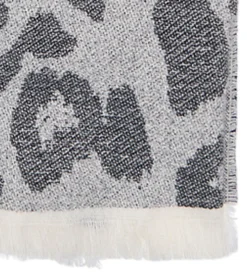 Kids Only Tørklæde - 170 cm - Strik - KogBrina - Sort m. Leopard