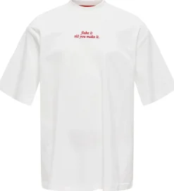 Kids Only T-shirt - KogBabette - Cloud Dancer/Croissant