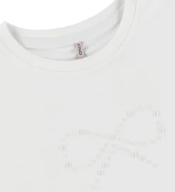 Kids Only T-shirt - KogKate - Pearl - Cloud Dancer/Bow