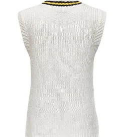 Kids Only Vest - Strik - KogFia College - Cloud Dancer/Black