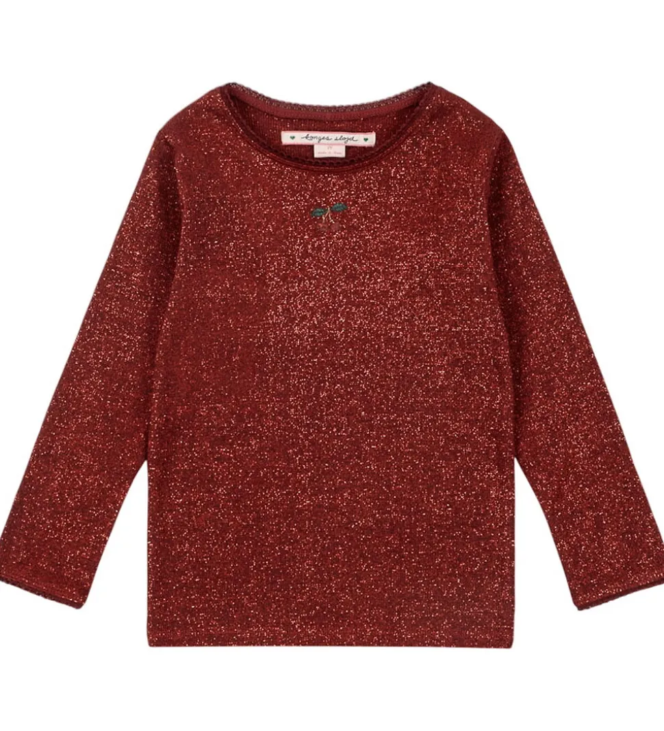 Konges Sløjd Bluse - Roli - Red Dahlia m. Glimmer