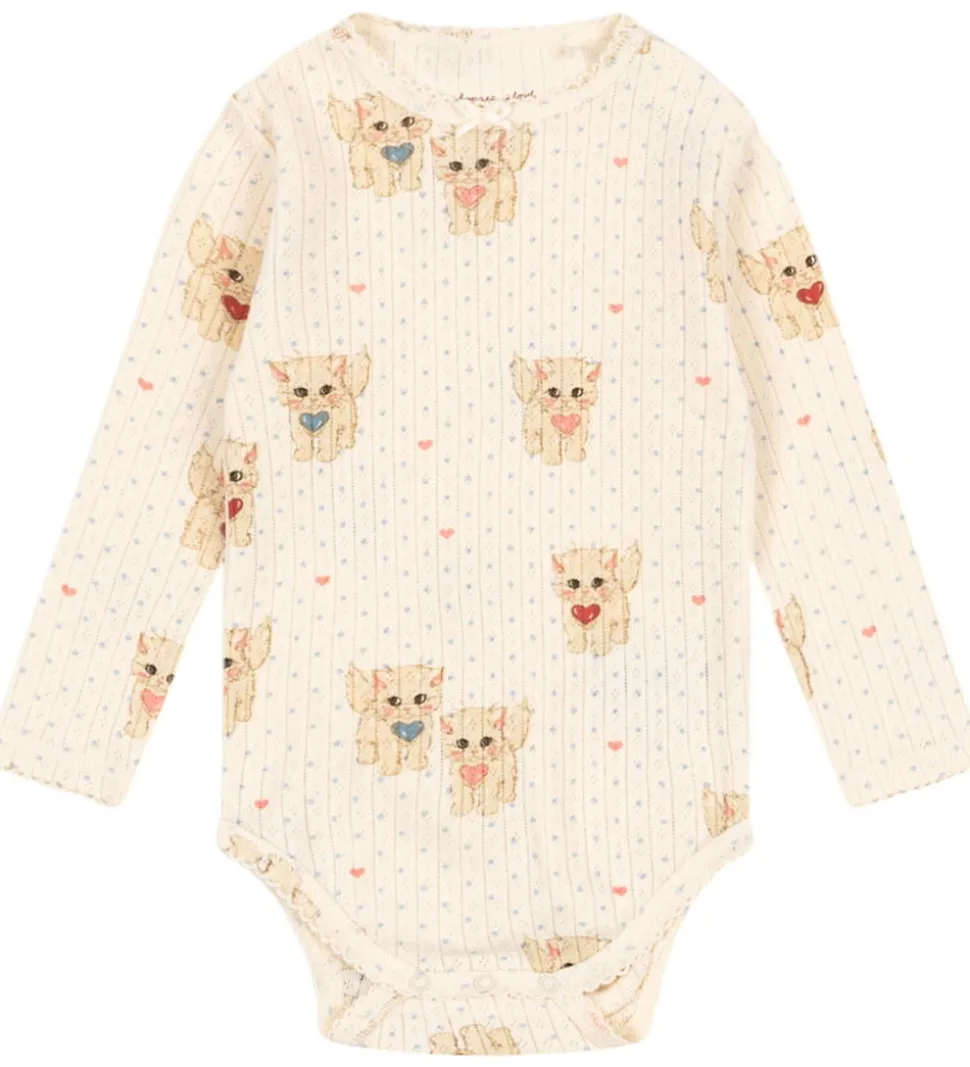 Konges Sløjd Body l/æ - Minnie - Miao Amore m. Hulmønster
