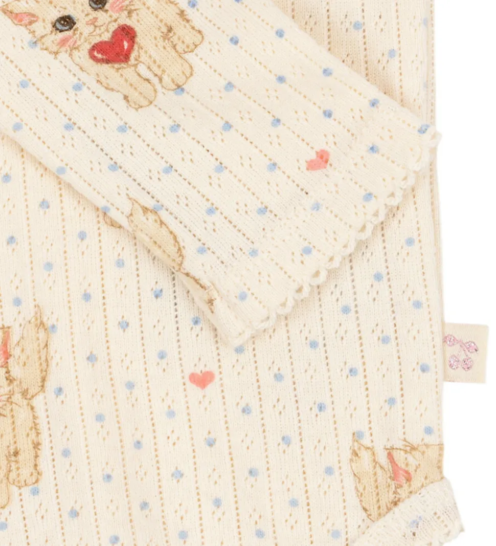 Konges Sløjd Body l/æ - Minnie - Miao Amore m. Hulmønster