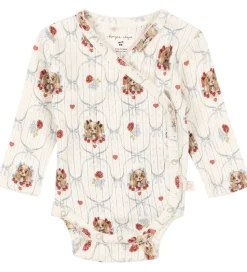 Konges Sløjd Body l/æ - Rib - Minnie - Puppy m. Hulmønster