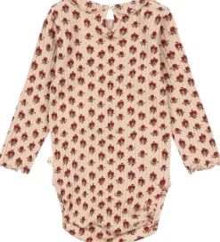 Konges Sløjd Body l/æ - Rib - Nia - Ruby Rose m. Hulmønster