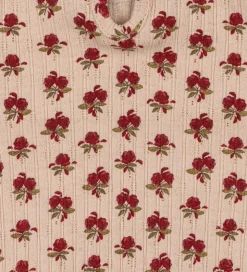 Konges Sløjd Body l/æ - Rib - Nia - Ruby Rose m. Hulmønster