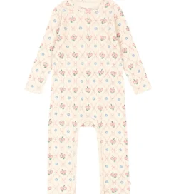 Konges Sløjd Heldragt - Rib - Minnie - Fleur Decor m. Hulmønster