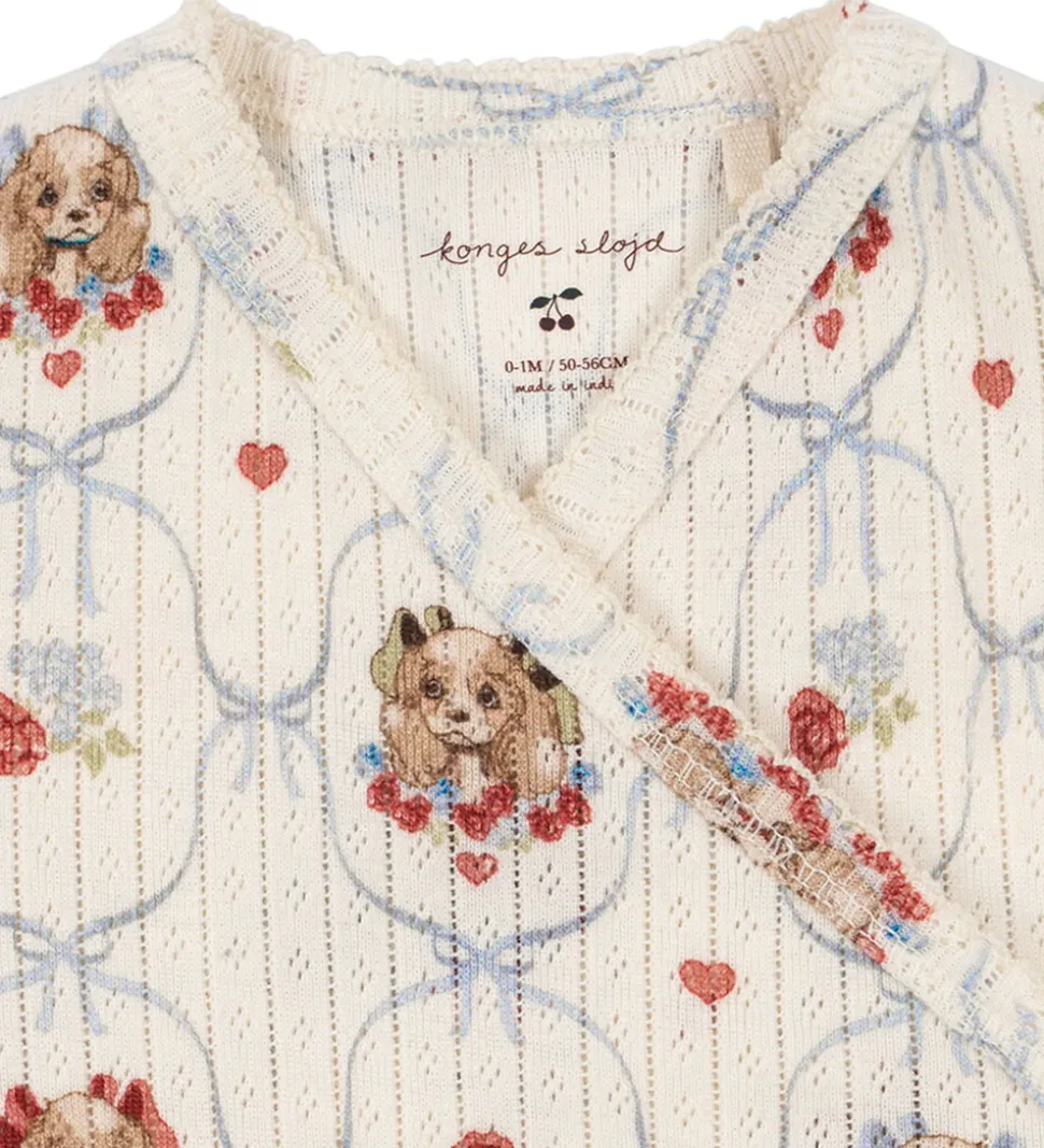 Konges Sløjd Heldragt - Rib - Minnie - Puppy m. Hulmønster