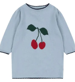 Konges Sløjd Kjole - Bomuld/Uld - Strik - Alexa - Blue Fog