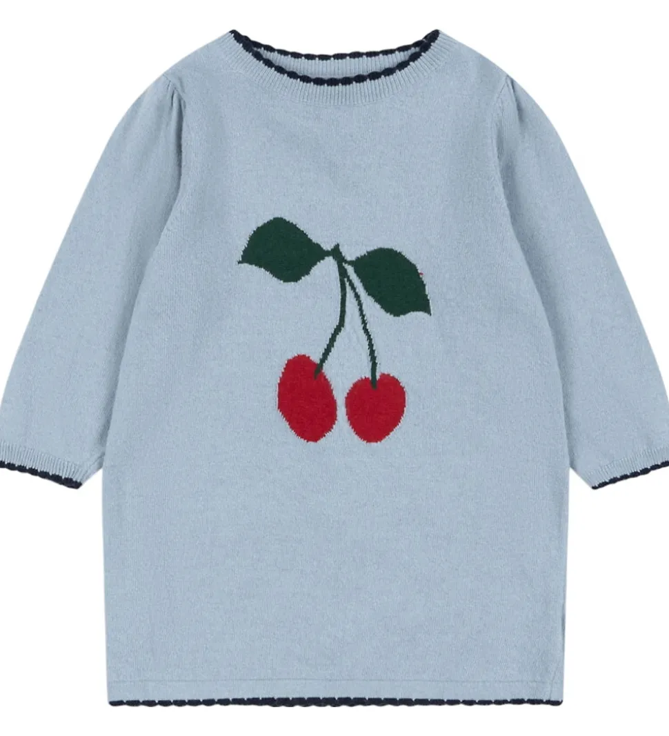 Konges Sløjd Kjole - Bomuld/Uld - Strik - Alexa - Blue Fog