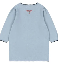 Konges Sløjd Kjole - Bomuld/Uld - Strik - Alexa - Blue Fog