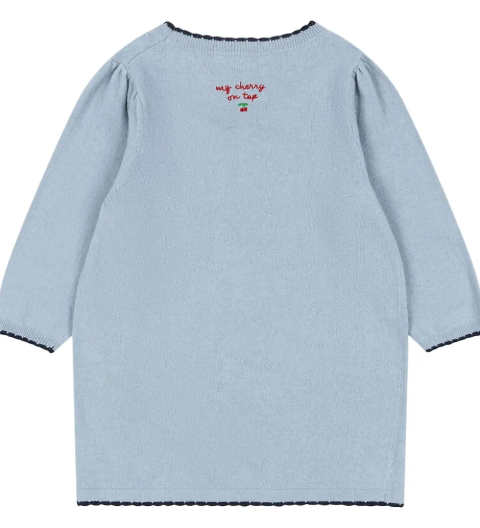 Konges Sløjd Kjole - Bomuld/Uld - Strik - Alexa - Blue Fog