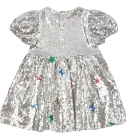 Konges Sløjd Kjole - Starla Star Dust - Star Sequin Silver