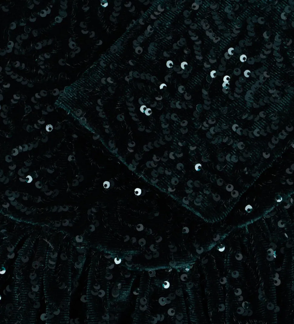 Konges Sløjd Kjole - Velour - Viola - Sycamore m. Palietter