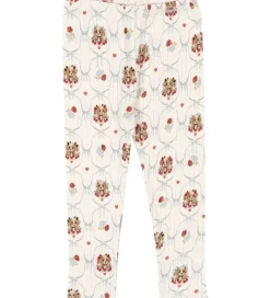 Konges Sløjd Leggings - Rib - Minnie - Puppy m. Hulmønster