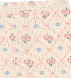 Konges Sløjd Leggings - Rib - Minnie - Fleur Decor m. Hulmønster