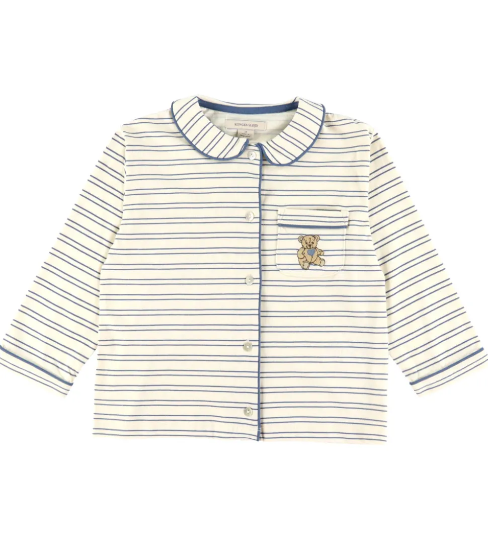 Konges Sløjd Nattøj - Pio - Indigo Butter Stripe