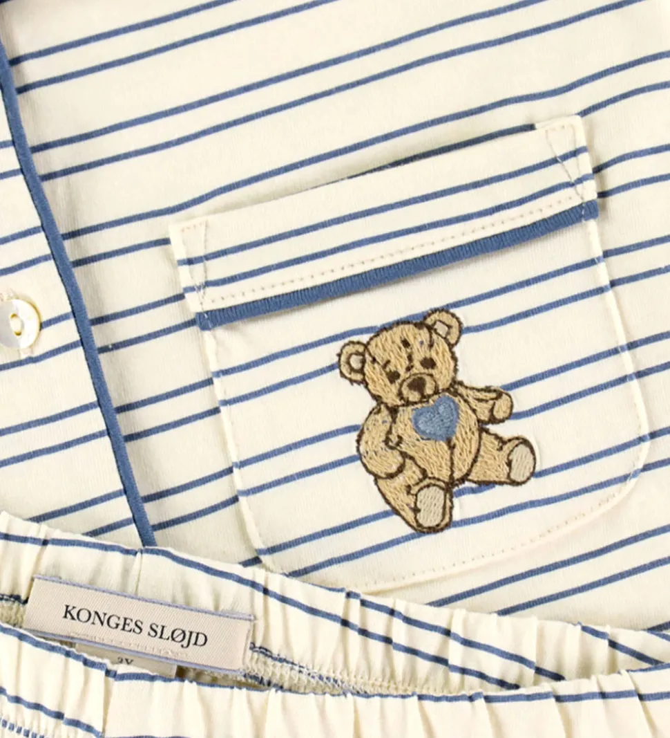 Konges Sløjd Nattøj - Pio - Indigo Butter Stripe