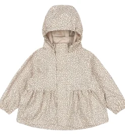 Konges Sløjd Regntøj m. Seler/Fleece - PU - Rainy Palme - Milk T