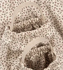 Konges Sløjd Regntøj m. Seler/Fleece - PU - Rainy Palme - Milk T