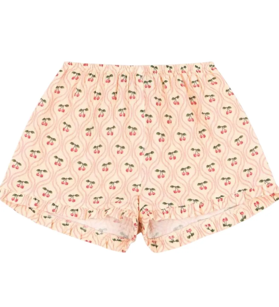 Konges Sløjd Shorts - Musselin - Coco - Cherry Pink Motif