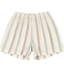 Konges Sløjd Shorts - Vincent - Antique White m. Striber