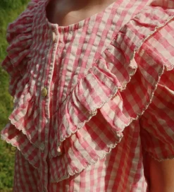 Konges Sløjd Skjorte - Kim Frill - Flamingo Plume Check