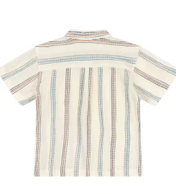 Konges Sløjd Skjorte K/Æ - Vincent - Antique White m. Striber