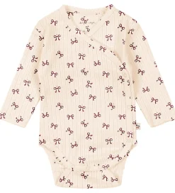 Konges Sløjd Slå-om Body l/æ - Minnie - Bow Rouge