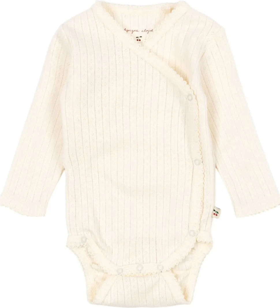 Konges Sløjd Slå-om Body l/æ - Minnie Newborn - Buttercream m. H