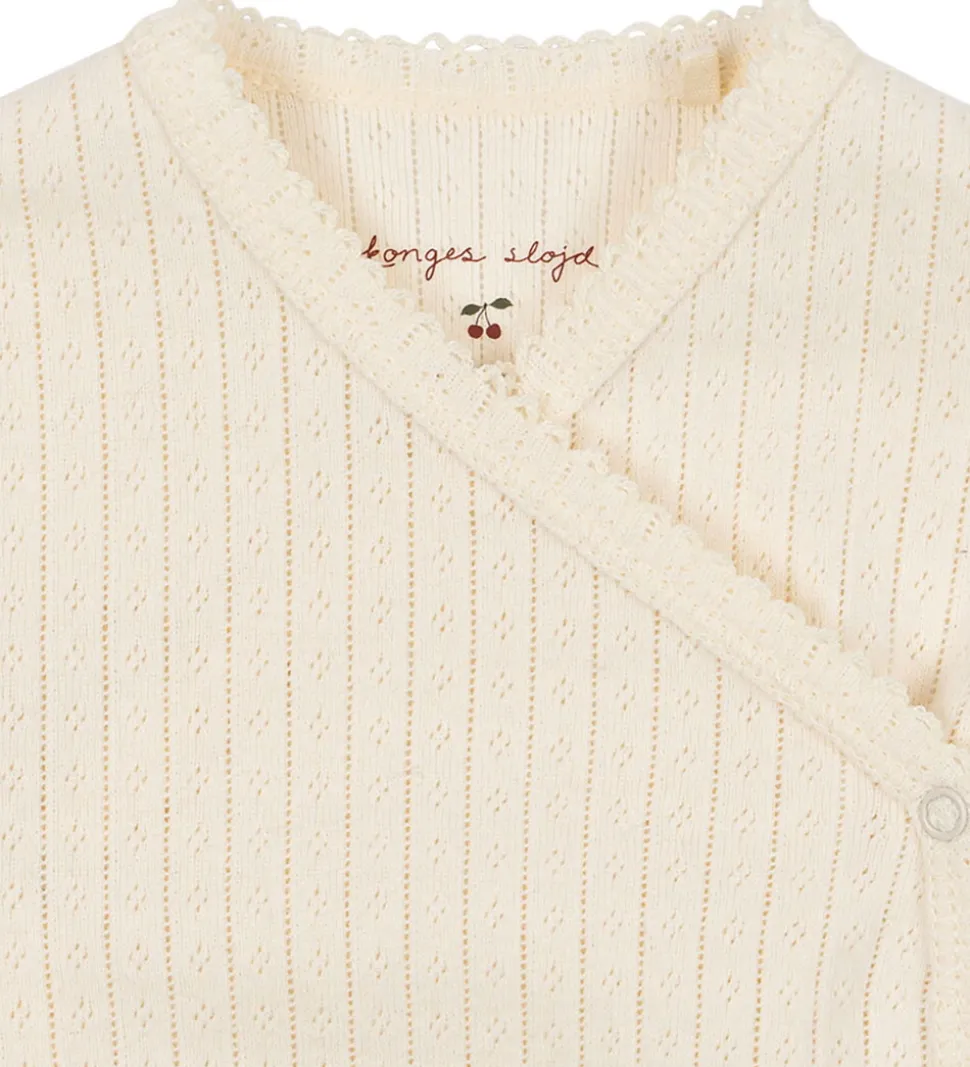 Konges Sløjd Slå-om Body l/æ - Minnie Newborn - Buttercream m. H