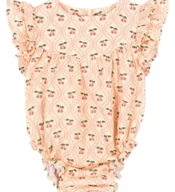 Konges Sløjd Sommerdragt - Musselin - Coco - Cherry Pink Motif