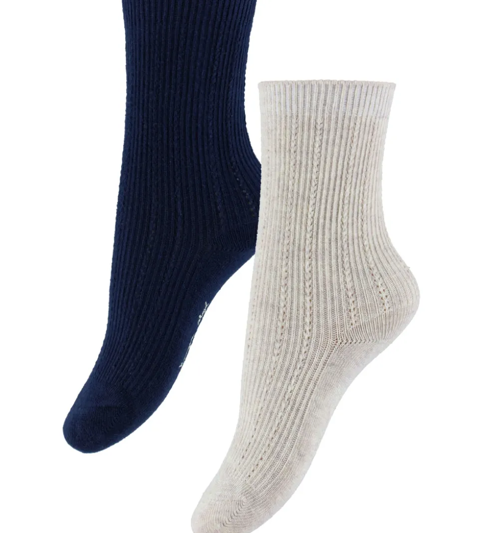Konges Sløjd Strømper - Rib - 2-pak - Pontelle - Mix Pack