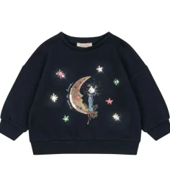 Konges Sløjd sweatshirt - Loupy Lou - Dark Navy m. Måne