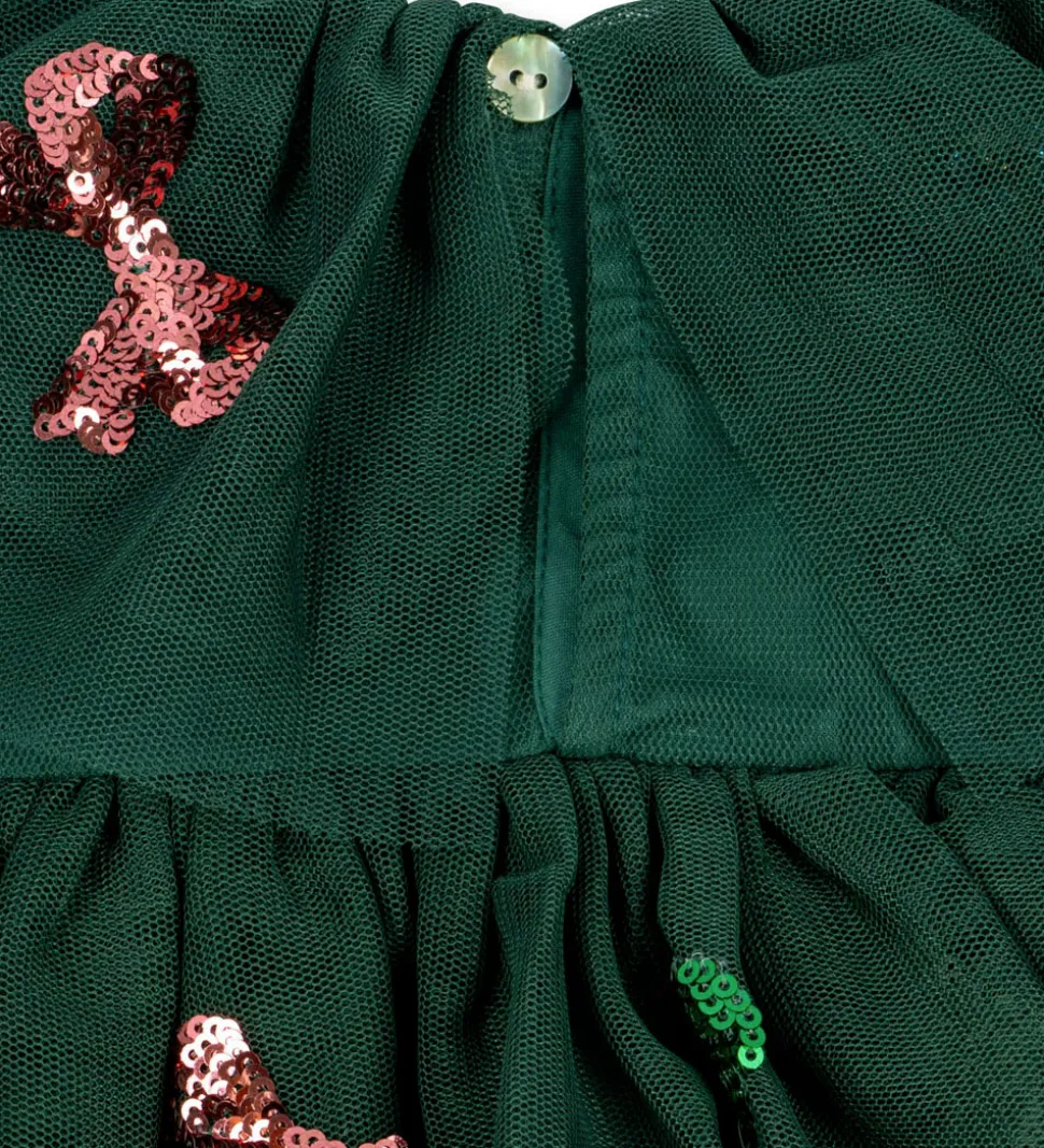 Konges Sløjd Tylkjole - Yvonne Christmas - Hunter Green m. Paill