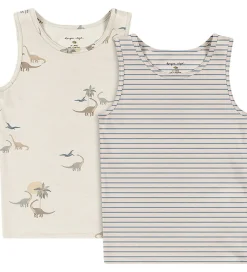 Konges Sløjd Undertrøjer - 2-pak - Gots - Kubi/Stripe Bluie