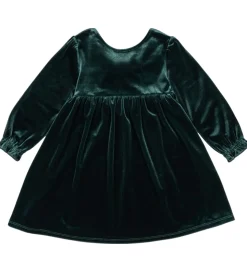 Konges Sløjd Velourkjole - Gia Bow - Pine Grove