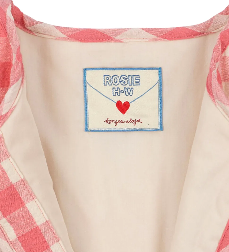 Konges sløjd x Rosie H-W Termojakke - Peach Blossom Check