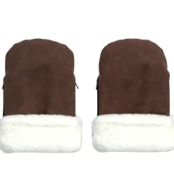 KongWalther Barnevognshandsker - Østerbro - Chocolate Brown Faux