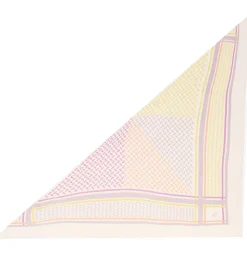 Lala Berlin Tørklæde - 162x85 - Triangle Puzzle - String Pastels