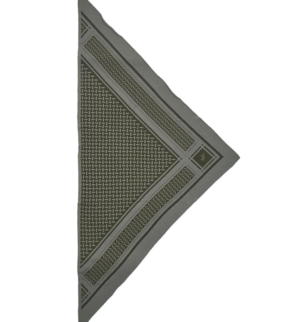 Lala Berlin Tørklæde - 162x85 - Triangle Trinity Neo M - Green O