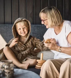 Leander Badekåbe - Woodland - Mocca