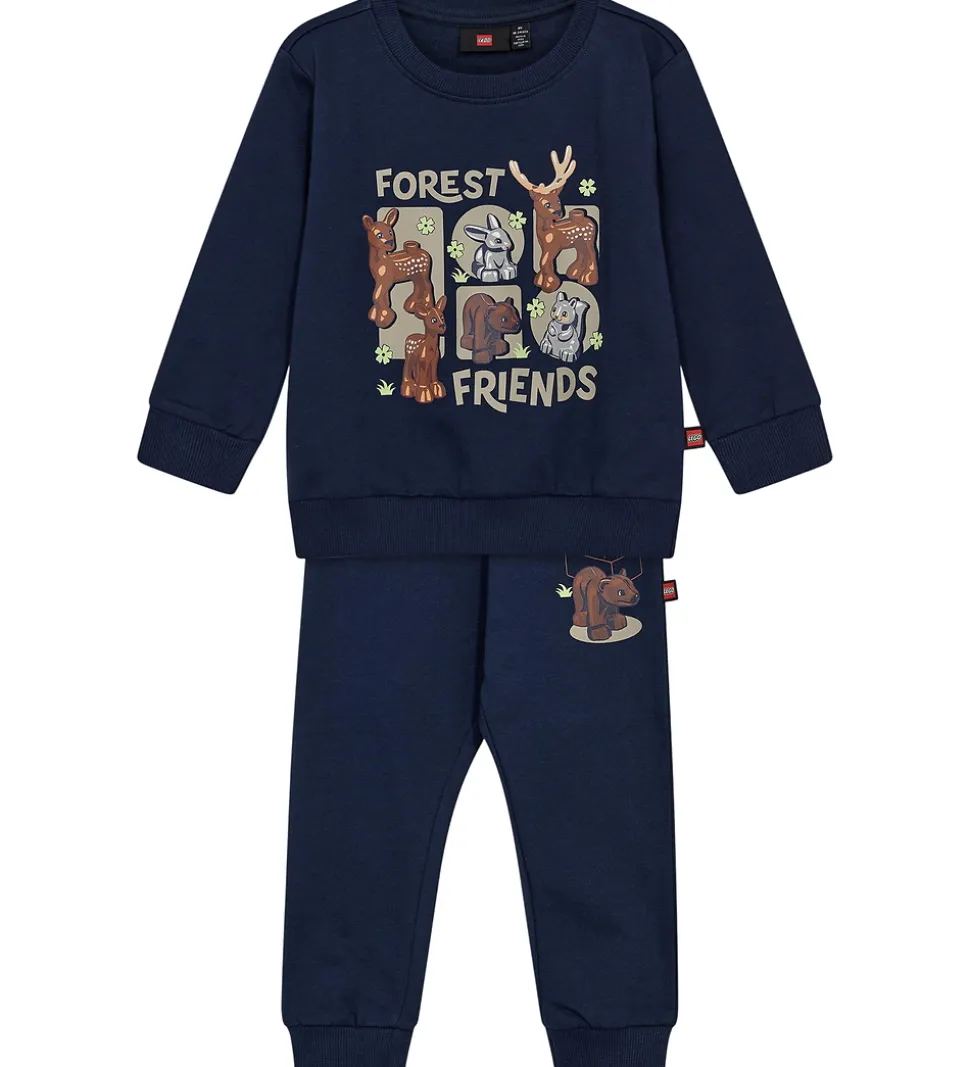 LEGO® Wear Duplo Sweatsæt - LwSanyu - Mørkeblå m. Dyr