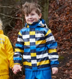 LEGO® Wear Regnjakke - PU - LWJonathan 102 - Blå m. Striber