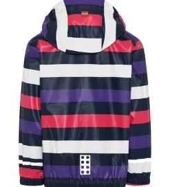 LEGO® Wear Regnjakke - PU - Jamaica 102 - Lilla/Hvid/Fuchsiastri
