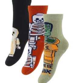 LEGO® Wear Strømper - 3-pak - LwAgan - Sort/Rød/Beige m. Hallowe