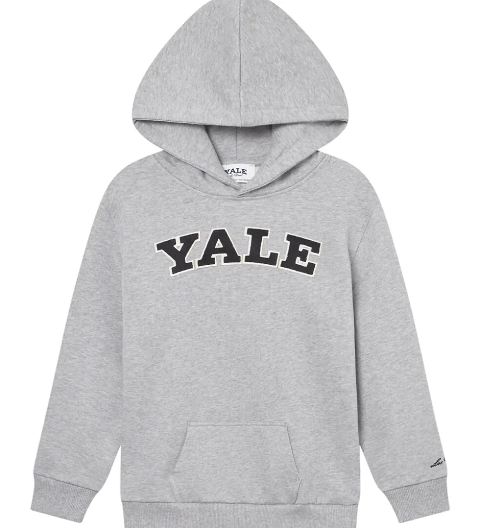 Les Deux Hættetrøje - Yale - Lys Grå Meleret/Sort